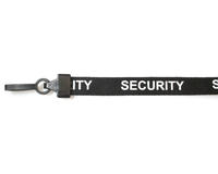 Black Security Lanyards with Plastic J Clip (Pack of 100)