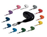 Plain Tubular Lanyards with Metal Lobster Clip (Pack of 100)