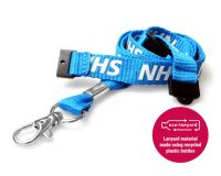 Recycled NHS Staff Lanyards with Double Breakaway (Pack of 100)