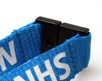 NHS Lanyards with Triple Breakaway and Trigger Clip - Pack of 100