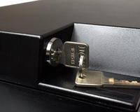 Black Lockable Card Box with 500 Spaces