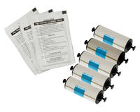 Zebra Cleaning Kit - 5 Rollers & 5 Cleaning Cards