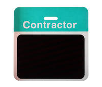 Pack of 1000 - TEMPBadge, Back Part, Contractor (Green)  9505915