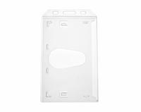 Pack of 100 Enclosed Rigid Poly Card Holders - Portrait