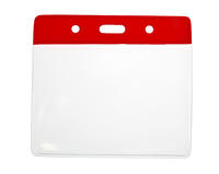 Vinyl Red Top Card Holders - 91x65mm (Pack of 100)
