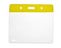 Vinyl Yellow Top Card Holders - 91x65mm (Pack of 100)