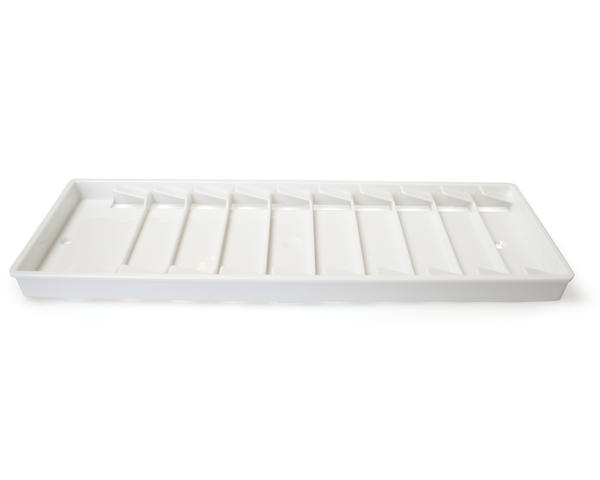 Card Rack, Plastic, fits CR80, 10 Compartments, 10*30cm - White