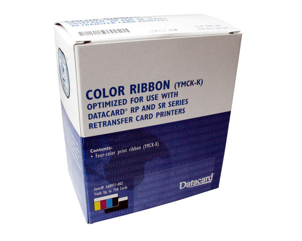 Datacard SR200 & SR300 RP90 YMCK-K Full Colour Ribbon 568971-002 - 750 Prints