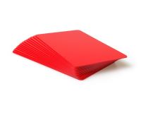 Red Plastic Cards - 760 Micron (Pack of 100)